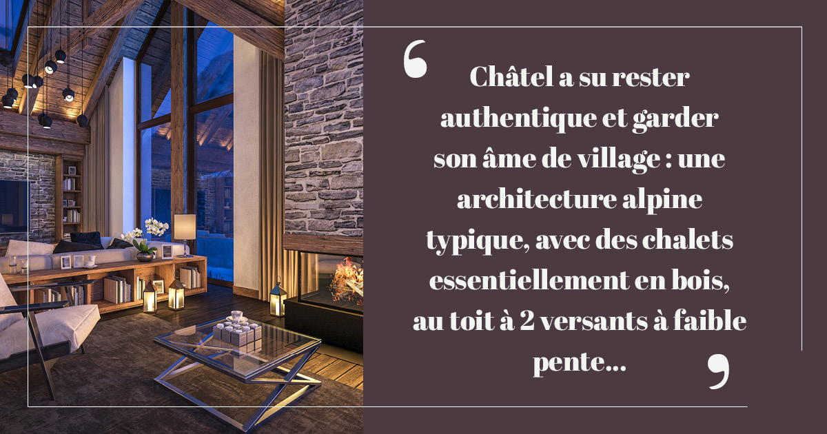 la marché immobilier à châtel Portes du soleil