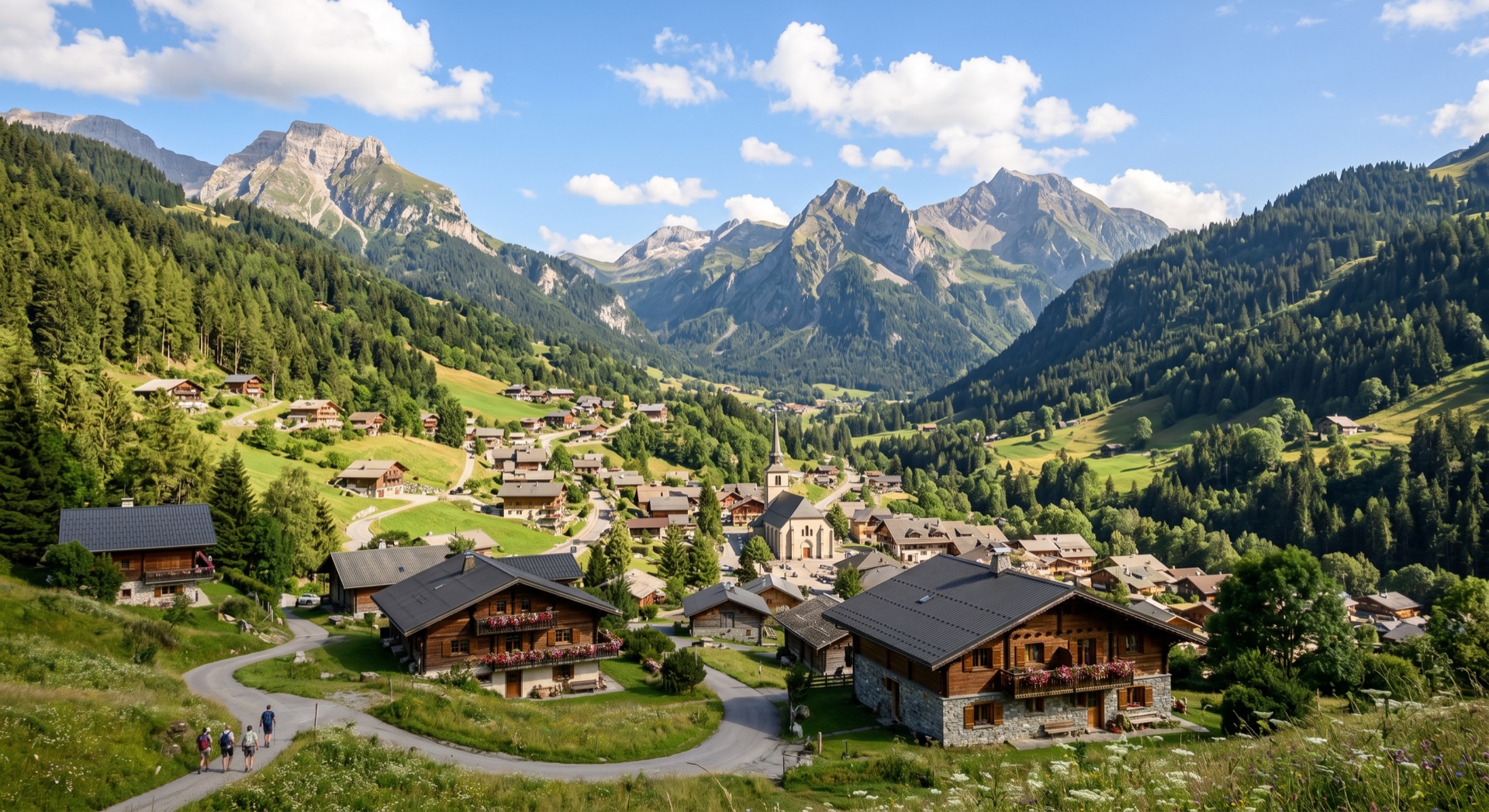 Village et chalets de Châtel, Vallée d'Abondance — La maison de l'immo